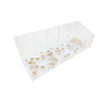 FixtureDisplays? 5-Divided Bin Clear Acrylic Countertop Display - 8 x 8 x 24 100808