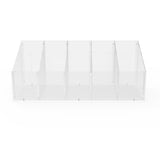FixtureDisplays? 5-Divided Bin Clear Acrylic Countertop Display - 8 x 8 x 24 100808