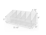 FixtureDisplays? 5-Divided Bin Clear Acrylic Countertop Display - 8 x 8 x 24 100808