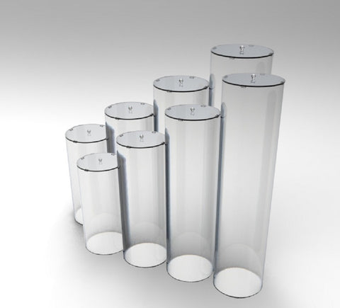 FixtureDisplays? 8-Chimney Clear Acrylic Candy Holder 100812