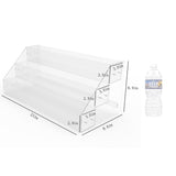 FixtureDisplays? Clear Acrylic 3-Tier Retail Bin with Brochure Holder - Ideal for Candy, Dry Food, and Literature Display 100817