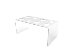 FixtureDisplays? Clear Acrylic Ice Cream Cone Display - Holds 8 Waffle Cones 100823
