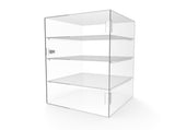 FixtureDisplays? Clear Acrylic Locking Showcase - Removable Shelf - Ideal for Candy, Food, Jewelry, and Cellphones 100828