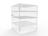 FixtureDisplays? Clear Acrylic Locking Showcase - Removable Shelf - Ideal for Candy, Food, Jewelry, and Cellphones 100828