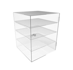 FixtureDisplays? Clear Acrylic Locking Showcase - Removable Shelf - Ideal for Candy, Food, Jewelry, and Cellphones 100828