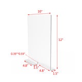 Plexiglass Acrylic Closet Shelf Dividers for Clothes, Handbags, Purses, Books, Sweaters, Kitchen Pantry Shelve Organizers Adjustable Shelf Organizers & Storage Suitable for Wooden or Flat Shelves - Pack of 4 10082-4PK
