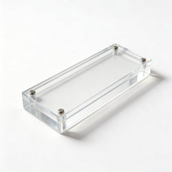 FixtureDisplays? Plexiglass Acrylic Sign Holder Logo Block Picture Frame - 8 x 3 100834