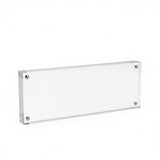 FixtureDisplays? Plexiglass Acrylic Sign Holder Logo Block Picture Frame - 8 x 3 100834