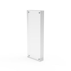 FixtureDisplays? Plexiglass Acrylic Sign Holder Logo Block Picture Frame - 8 x 3 100834