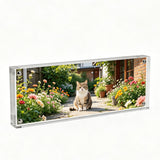 FixtureDisplays? Plexiglass Acrylic Sign Holder Logo Block Picture Frame - 8 x 3 100834