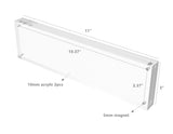 FixtureDisplays? Plexiglass Acrylic Sign Holder Logo Block Picture Frame - 11 x 3 100835