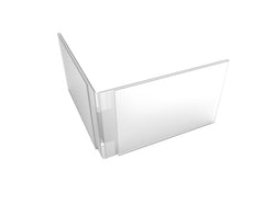 FixtureDisplays? Acrylic Plexiglass Lucite Dual Hinged Frame Sign/Menu Photo Holders - 6 x 4 100836