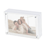 FixtureDisplays? Clear Acrylic Sign Holder for 4 x 6 Prints 100837