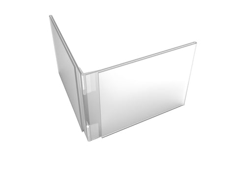 FixtureDisplays? Acrylic Plexiglass Lucite Dual Frame Sign/Menu Photo Holders - 7 x 5 100838