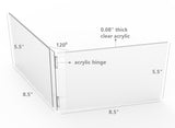 FixtureDisplays® Dual Frame Acrylic Sign/Menu Photo Holders for 8" x 5.5" Prints 100839