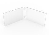 FixtureDisplays® Dual Frame Acrylic Sign/Menu Photo Holders for 8" x 5.5" Prints 100839