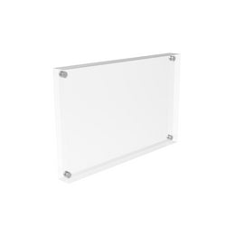 FixtureDisplays? Acrylic Plexiglass Block Sign/Photo/Picture/Menu Holder Frame - 5.5 x 8.5 100840