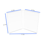 FixtureDisplays® Acrylic Plexiglass Lucite Dual Frame Sign/Menu Photo Holders, measuring 4 x 6 inches 100842