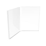 FixtureDisplays® Acrylic Plexiglass Lucite Dual Frame Sign/Menu Photo Holders, measuring 4 x 6 inches 100842