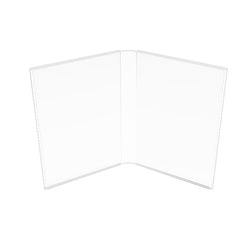 FixtureDisplays? Acrylic Plexiglass Lucite Dual Frame Sign/Menu Photo Holders, measuring 4 x 6 inches 100842