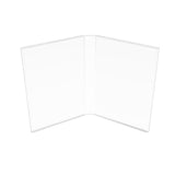 FixtureDisplays® Acrylic Plexiglass Lucite Dual Frame Sign/Menu Photo Holders, measuring 4 x 6 inches 100842