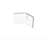 FixtureDisplays® Acrylic Plexiglass Lucite Dual Frame Sign/Menu Photo Holders, measuring 5 x 7 inches 100843