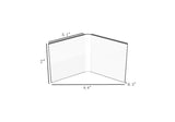 FixtureDisplays® Acrylic Plexiglass Lucite Dual Frame Sign/Menu Photo Holders, measuring 5 x 7 inches 100843