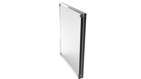 FixtureDisplays? Acrylic Plexiglass Block Sign/Photo/Picture/Menu Holder Frame, measuring 8.5 x 11 inches 100845