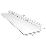 Plexiglass Closet Shelf Dividers Lip Stopper Kitchen Pantry Edge Float Shelf 10084 12PK