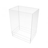 FixtureDisplays? Clear Acrylic Rectangular Open-Ended Tube - Stackable Plaxiglass Gravity Feed Candy Display - Treats Tube Display 100854