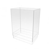 FixtureDisplays? Clear Acrylic Rectangular Open-Ended Tube - Stackable Plaxiglass Gravity Feed Candy Display - Treats Tube Display 100854