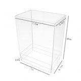 FixtureDisplays? Clear Acrylic Rectangular Open-Ended Tube - Stackable Plaxiglass Gravity Feed Candy Display - Treats Tube Display 100854