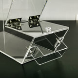 Clear Plaxiglass Hinged Candy Bin Acrylic Dispenser Transparent Treats Display 100857