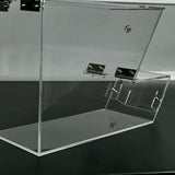 Clear Plaxiglass Hinged Candy Bin Acrylic Dispenser Transparent Treats Display 100857