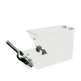 Clear Plaxiglass Hinged Candy Bin Acrylic Dispenser Transparent Treats Display 100857