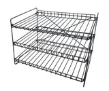 16 x 12.5 x 10 Wire Rack for Countertop Use with 3 Open Shelves, Black 10085