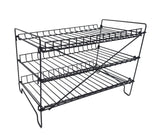 16 x 12.5 x 10 Wire Rack for Countertop Use with 3 Open Shelves, Black 10085