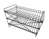 16 x 12.5 x 10 Wire Rack for Countertop Use with 3 Open Shelves, Black 10085