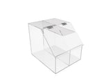 FixtureDisplays? Acrylic Candy Bin with Plexiglass Display and Gridwall for Treats Dispensing 100864