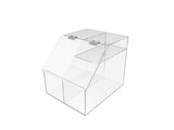 FixtureDisplays? Acrylic Candy Bin with Plexiglass Display and Gridwall for Treats Dispensing 100864