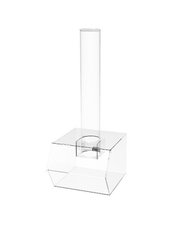 FixtureDisplays® Large Acrylic Candy Bin with Removable Plexiglass Tube 100866