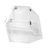 FixtureDisplays® Clear Acrylic Candy Bin with Transparent Plexiglass Candy Dispenser for Treats Display 100868