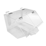 FixtureDisplays? Clear Acrylic Candy Bin with Transparent Plexiglass Candy Dispenser for Treats Display 100868
