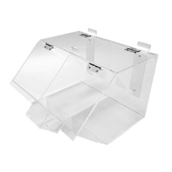 FixtureDisplays® Clear Acrylic Candy Bin with Transparent Plexiglass Candy Dispenser for Treats Display 100868