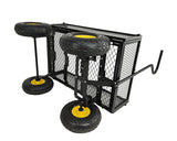 Heavy Duty Lawn/Garden Utility Cart/Wagon With Removable Side Meshes