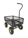 Heavy Duty Lawn/Garden Utility Cart/Wagon With Removable Side Meshes
