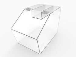 FixtureDisplays® Transparent Acrylic Candy Bin with Clear Plexiglass Candy Dispenser for Treats Display 100870