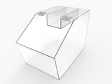 FixtureDisplays? Transparent Acrylic Candy Bin with Clear Plexiglass Candy Dispenser for Treats Display 100870