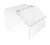 FixtureDisplays® 12" x 8.5" x 12" Clear Acrylic Candy Bin with Transparent Plexiglass Candy Dispenser, Treats Display, and Lid 100871