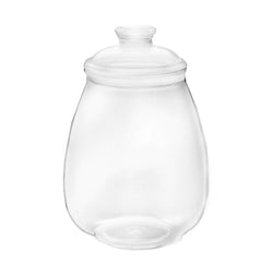 FixtureDisplays? Case of 12 Plexiglass Acrylic Eggplant-Shaped Candy Jars - 133 oz 100882